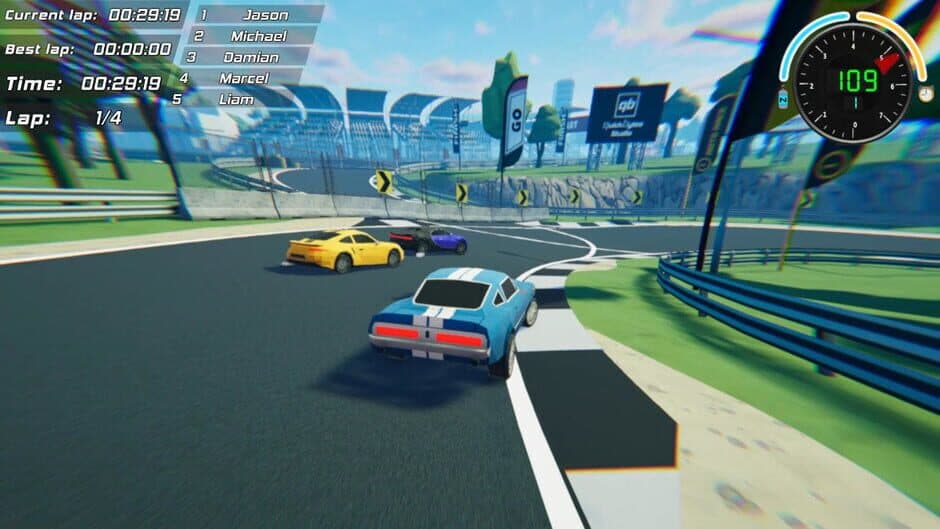Скриншот 1 из Toon Roads: Race & Drift
