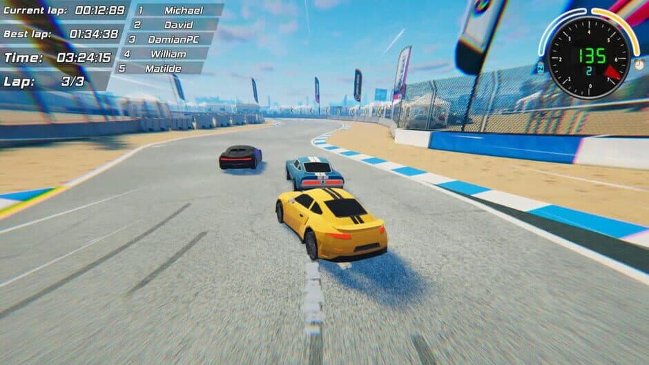Скриншот 2 из Toon Roads: Race & Drift