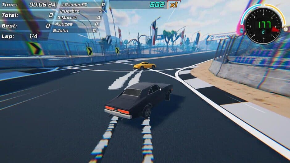 Скриншот 3 из Toon Roads: Race & Drift