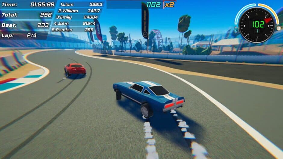 Скриншот 4 из Toon Roads: Race & Drift