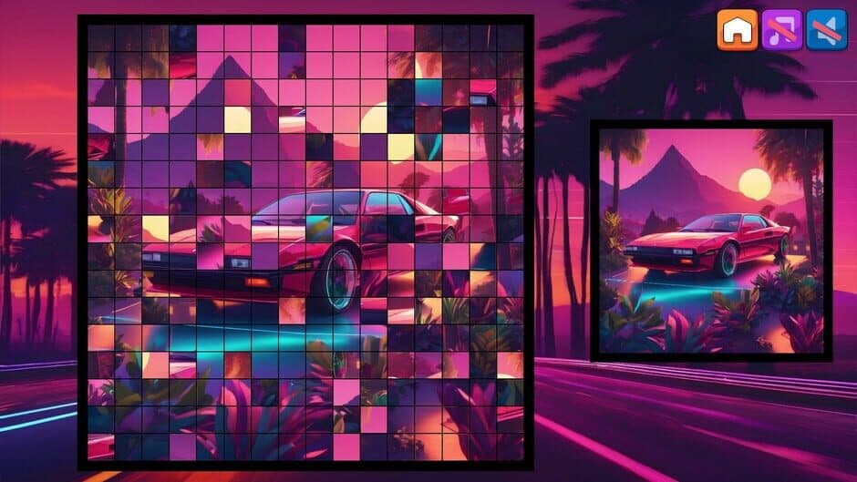 Скриншот 2 из OG Puzzlers: Synthwave Cars