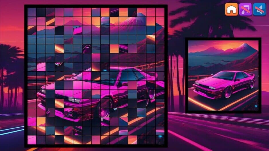 Скриншот 4 из OG Puzzlers: Synthwave Cars