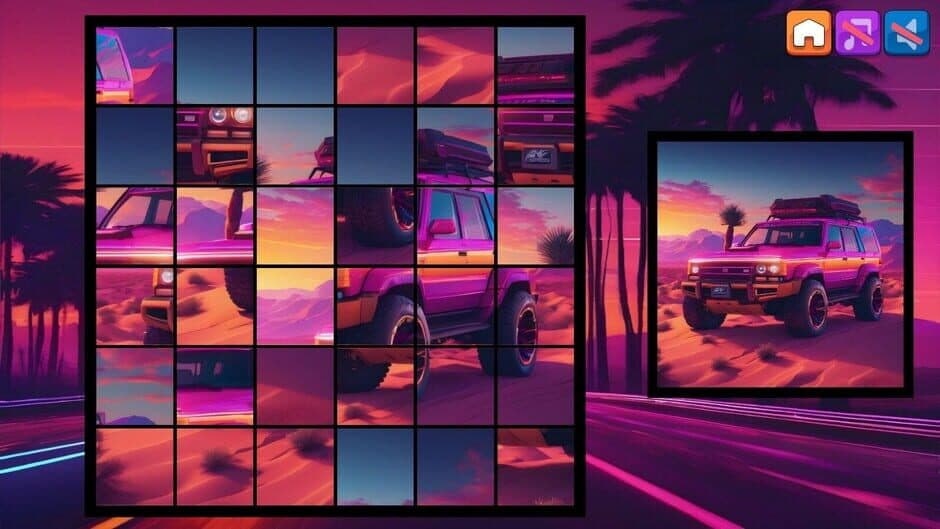 Скриншот 5 из OG Puzzlers: Synthwave Cars