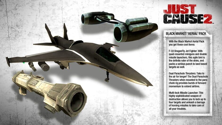 Скриншот 1 из Just Cause 2: Black Market Aerial Pack DLC
