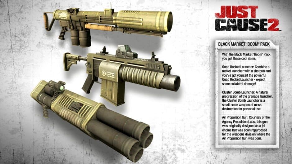 Скриншот 1 из Just Cause 2 - Black Market Boom Pack DLC