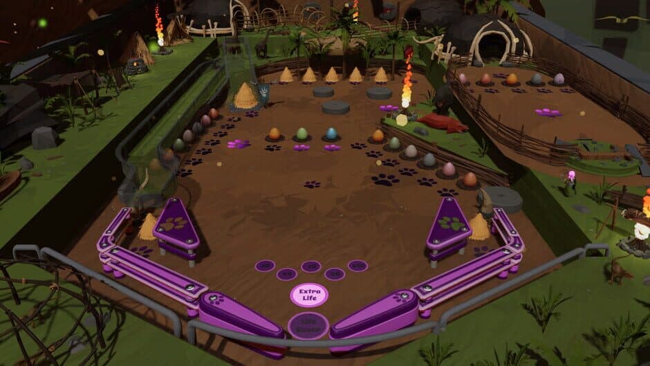 Скриншот 1 из Roxy Raccoon's Pinball Panic: Prehistoric Paradise