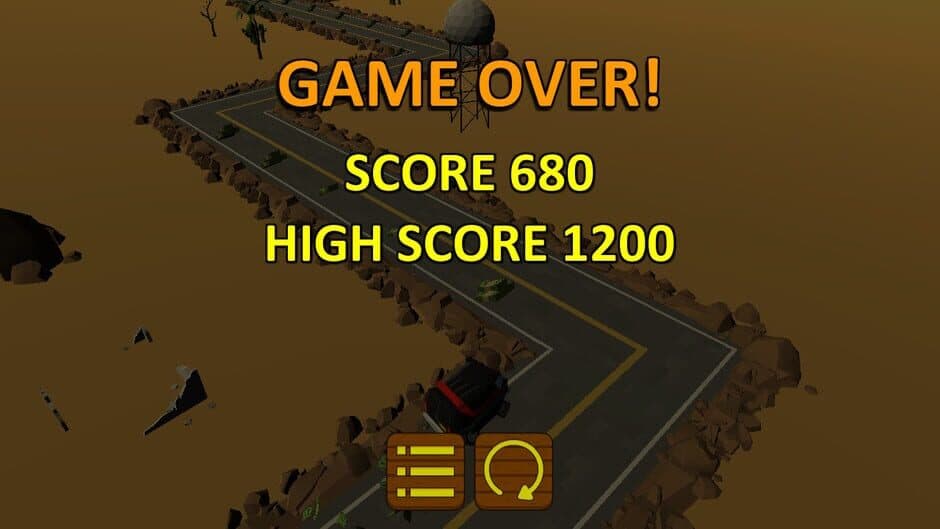 Скриншот 1 из Highway Getaway: ZigZag Blocky Car