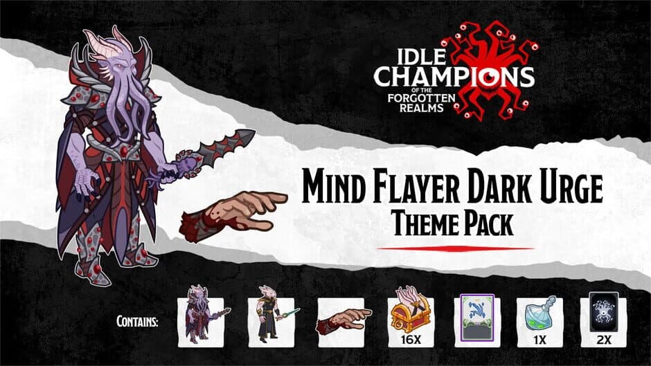 Скриншот 1 из Idle Champions: Mind Flayer Dark Urge Theme Pack