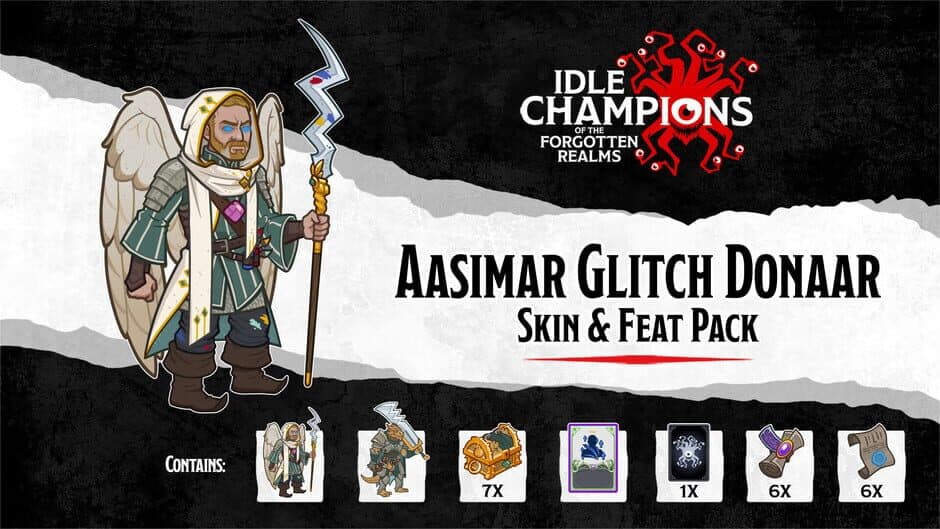 Скриншот 1 из Idle Champions: Aasimar Glitch Donaar Skin & Feat Pack