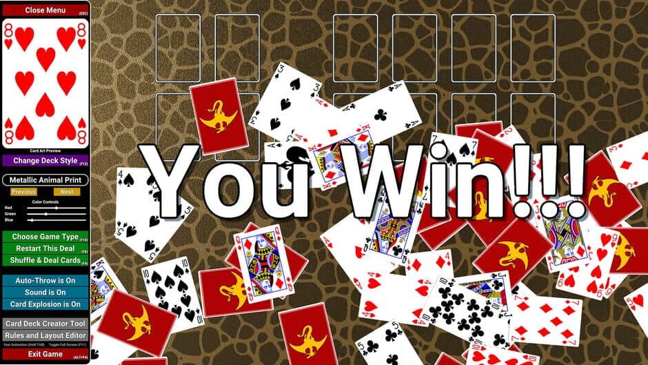 Скриншот 2 из Wyvern Studios Solitaire: 30th Aniversary Edition