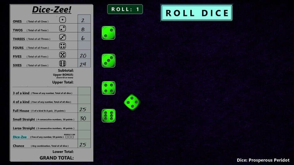 Скриншот 1 из Dice-Zee!
