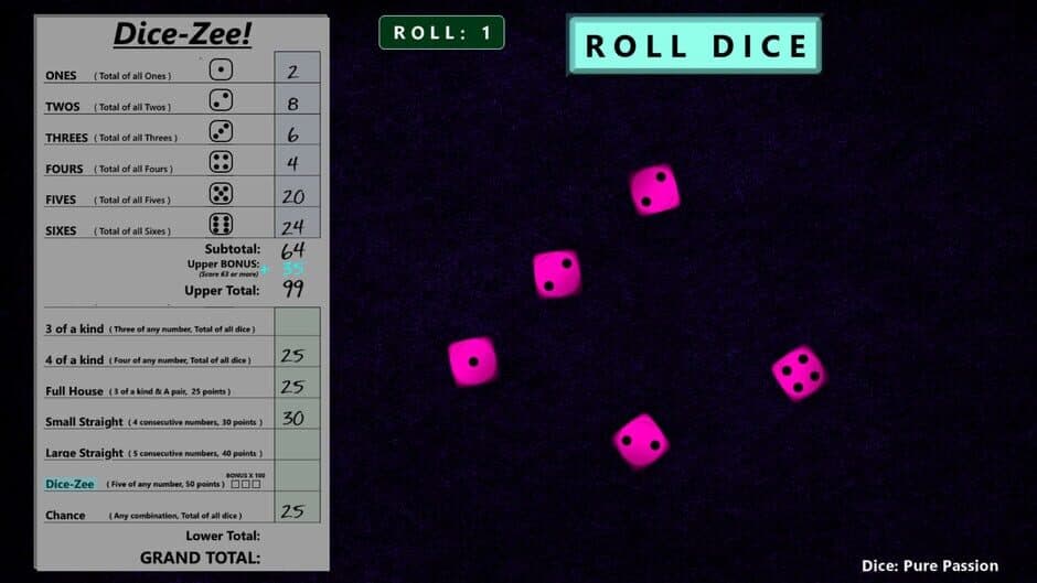 Скриншот 2 из Dice-Zee!