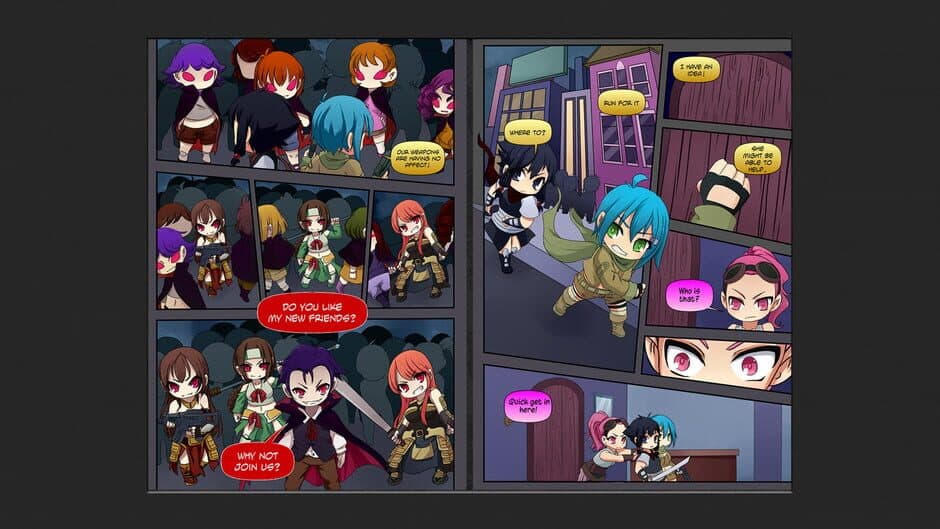 Скриншот 3 из Chibi Wars Kinetic Novel