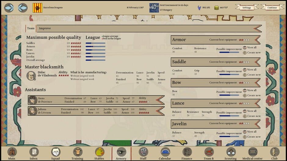 Скриншот 2 из Jousting Manager