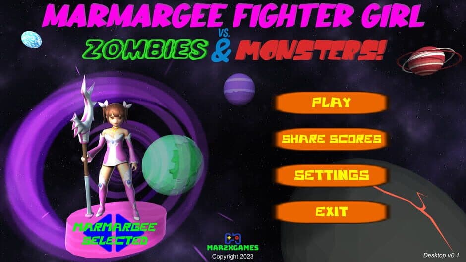 Скриншот 2 из Marmargee Fighter Girl vs. Zombies & Monsters!