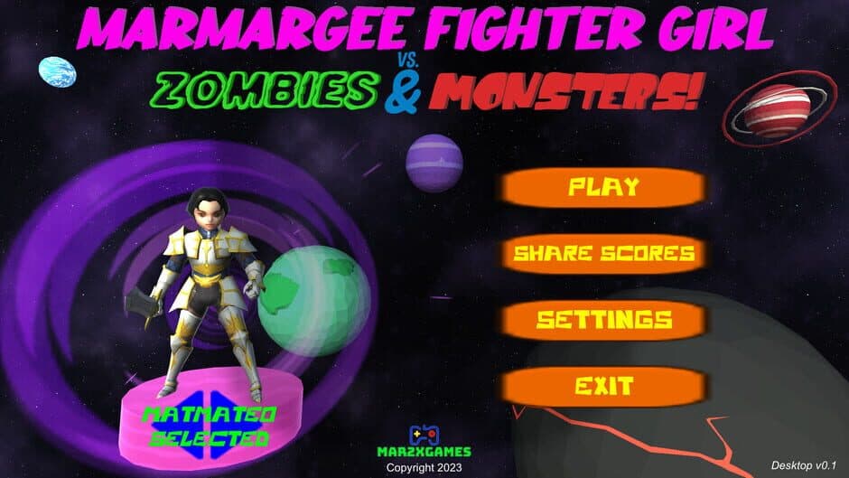 Скриншот 3 из Marmargee Fighter Girl vs. Zombies & Monsters!
