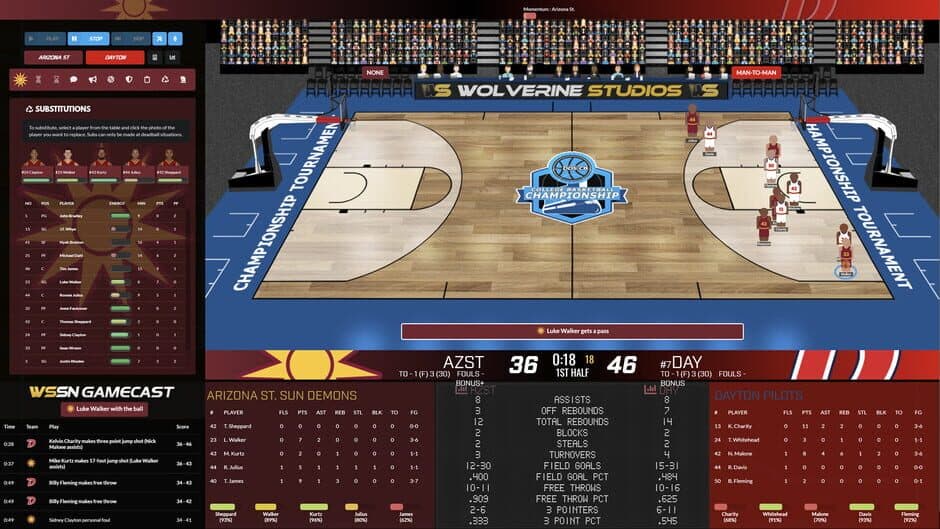Скриншот 1 из Draft Day Sports: College Basketball 2024
