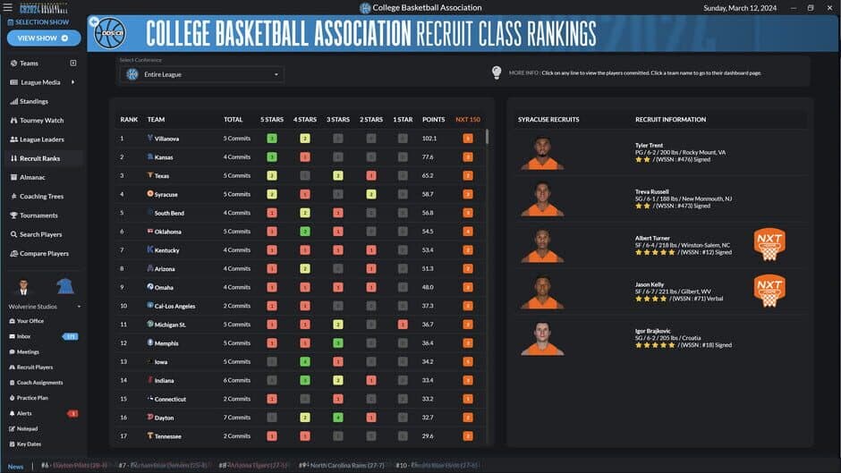 Скриншот 6 из Draft Day Sports: College Basketball 2024