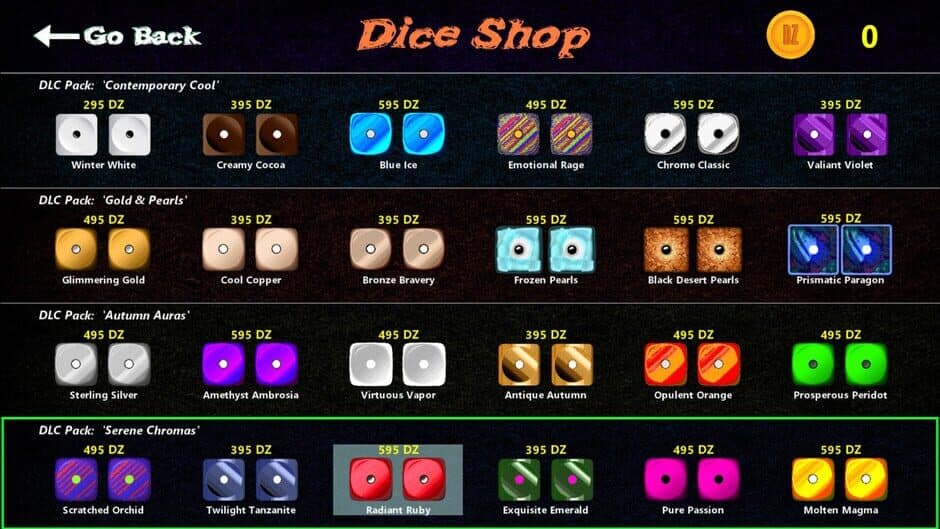 Скриншот 1 из Dice-Zee!: Dice Pak - "Serene Chromas"