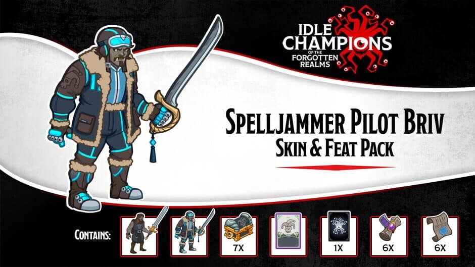 Скриншот 1 из Idle Champions: Spelljammer Pilot Briv Skin & Feat Pack
