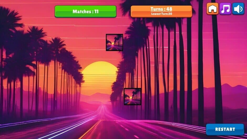 Скриншот 2 из OG Memory: Synthwave Cars