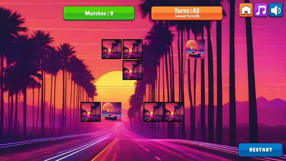 Скриншот 5 из OG Memory: Synthwave Cars
