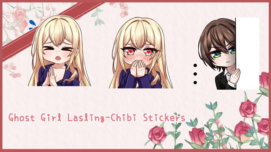 Скриншот 1 из Ghost Girl Lasling: Chibi Stickers