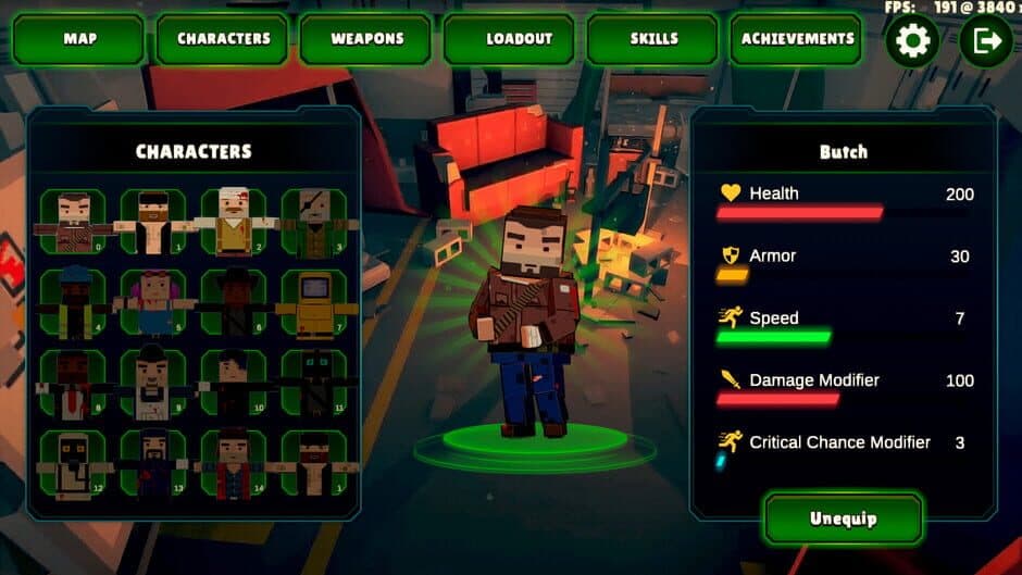 Скриншот 1 из Zombie Roguelite