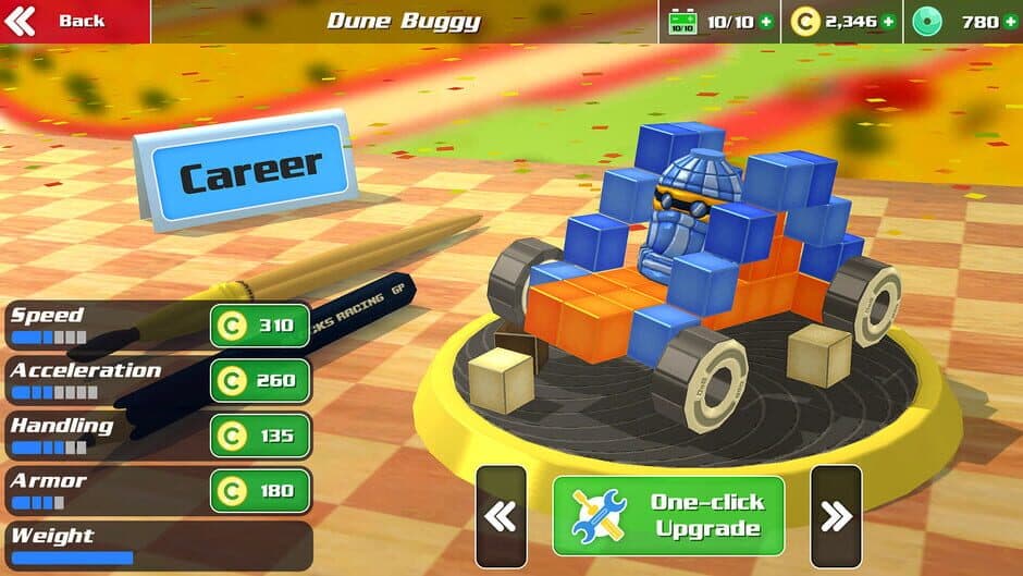 Скриншот 1 из Pixel Car Racing: Blocky Crash