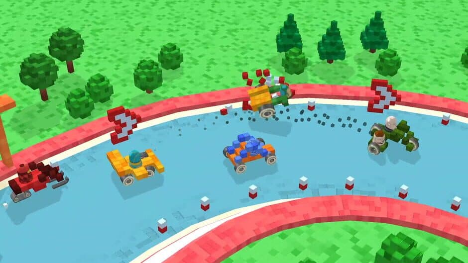 Скриншот 4 из Pixel Car Racing: Blocky Crash