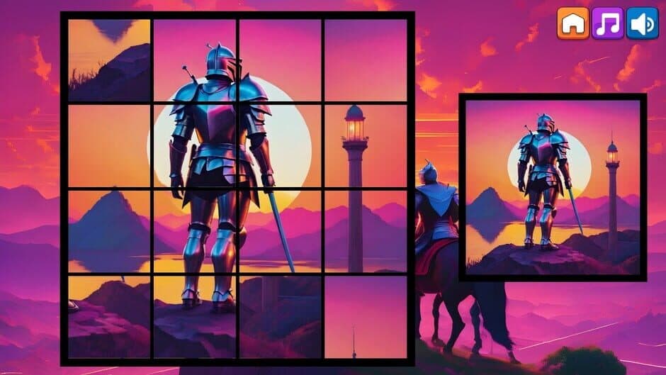 Скриншот 1 из OG Puzzlers: Synthwave Knights