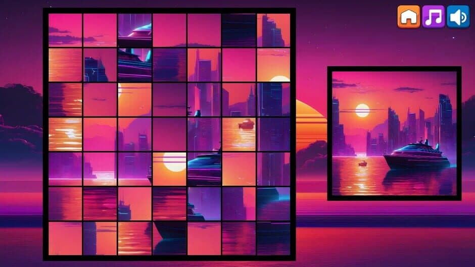 Скриншот 3 из OG Puzzlers: Synthwave Boats