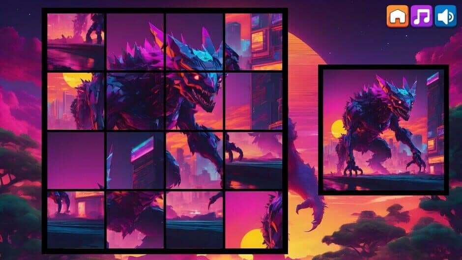 Скриншот 5 из OG Puzzlers: Synthwave Monsters