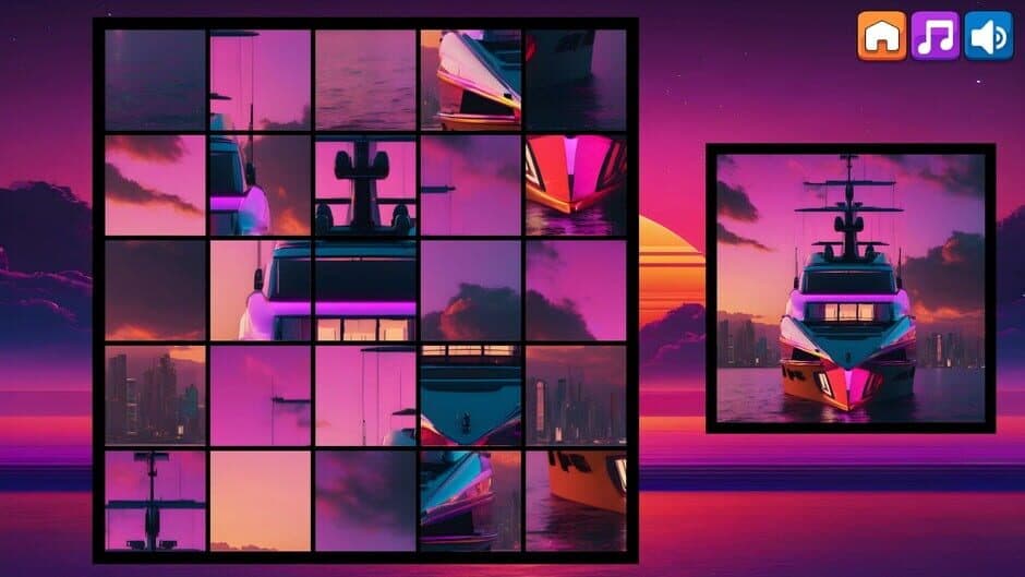 Скриншот 5 из OG Puzzlers: Synthwave Boats