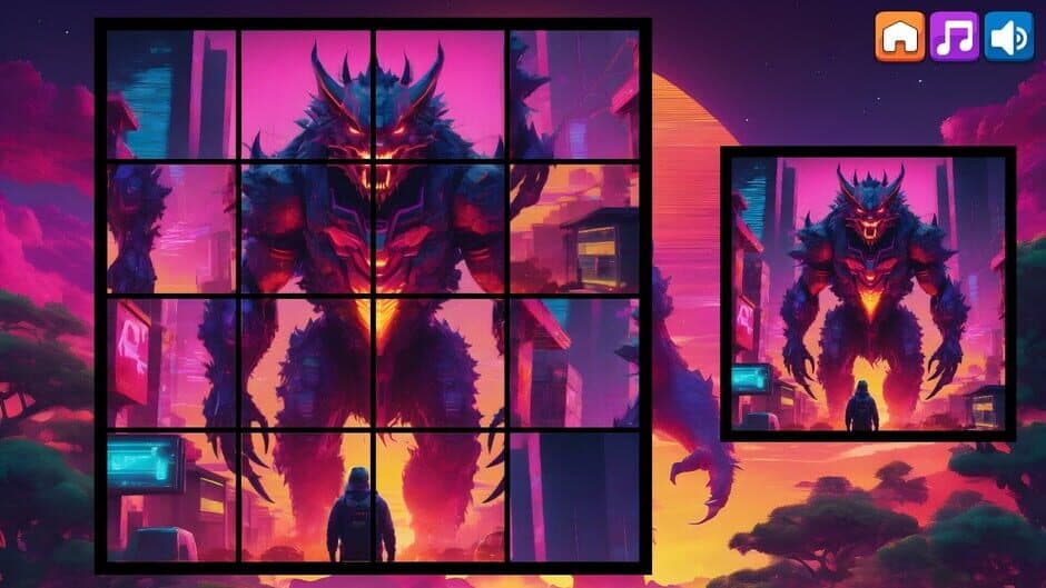 Скриншот 7 из OG Puzzlers: Synthwave Monsters