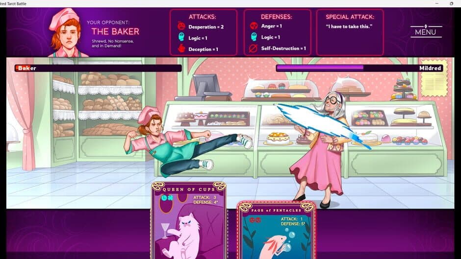 Скриншот 2 из Mildred's Tarot Battle