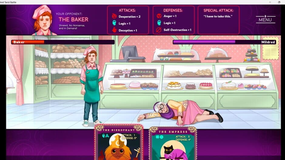 Скриншот 8 из Mildred's Tarot Battle