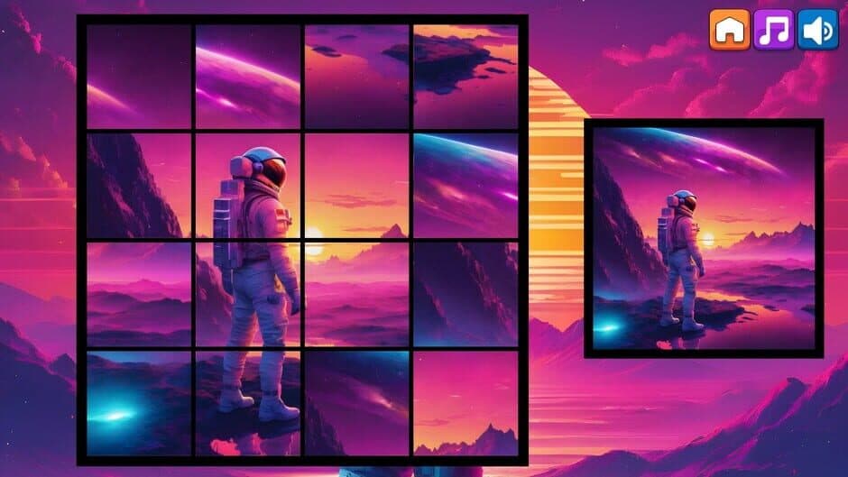 Скриншот 3 из OG Puzzlers: Synthwave Astronauts