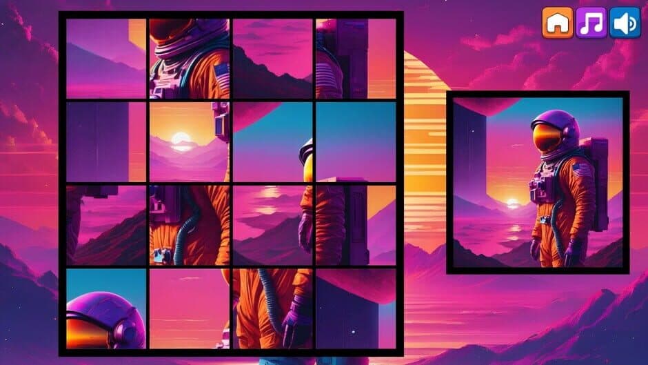Скриншот 5 из OG Puzzlers: Synthwave Astronauts