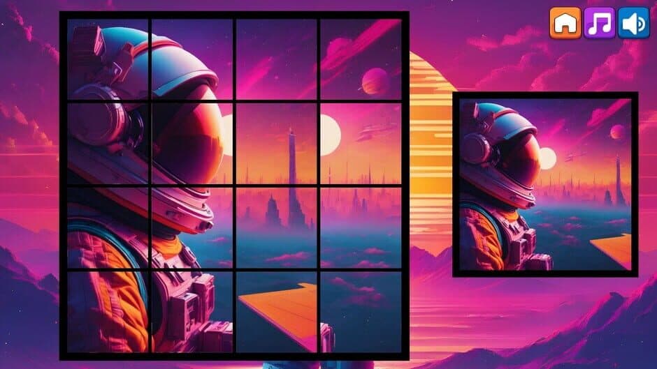 Скриншот 6 из OG Puzzlers: Synthwave Astronauts