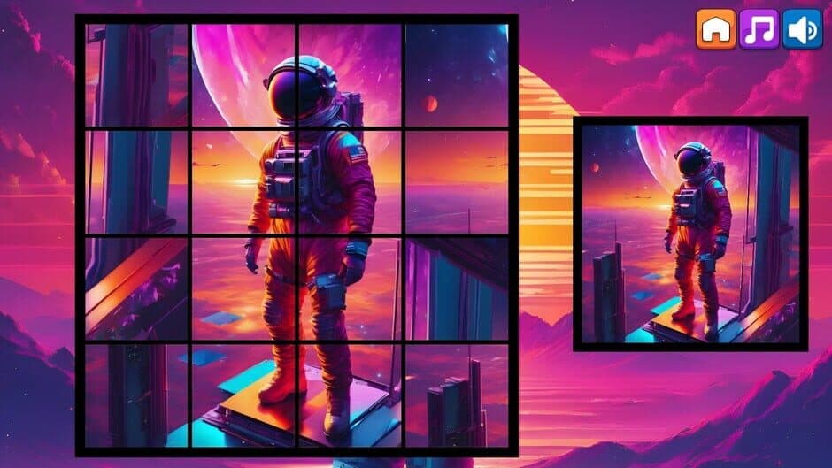 Скриншот 7 из OG Puzzlers: Synthwave Astronauts