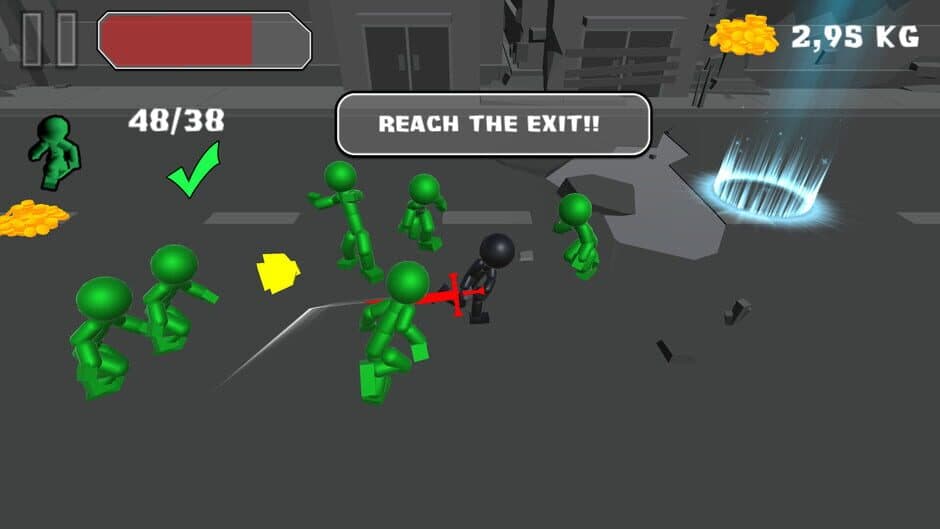 Скриншот 1 из Stickman Killing Zombie