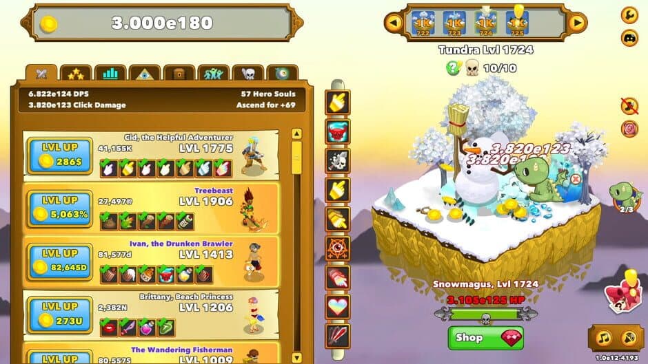 Скриншот 1 из Clicker Heroes: Whelpling Auto Clicker