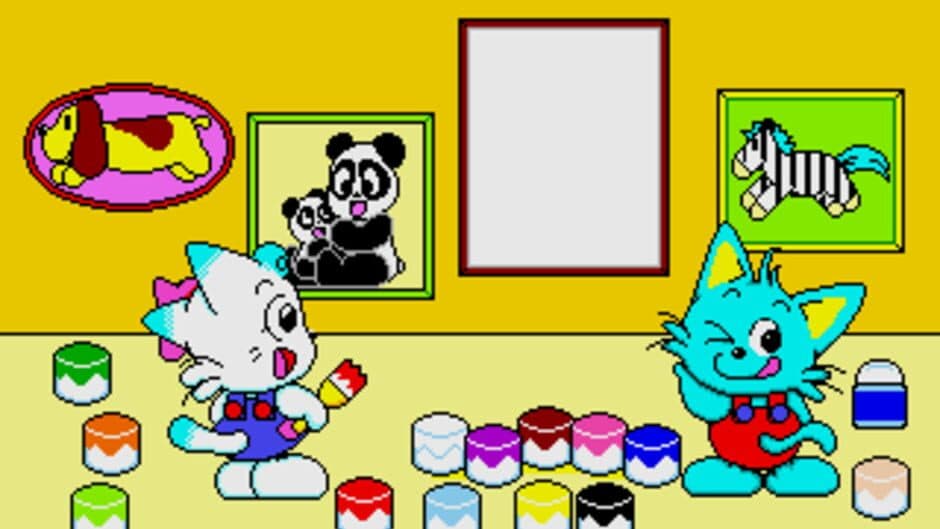 Скриншот 1 из Miimi to Taata no Waiwai Oekaki Doubutsuen