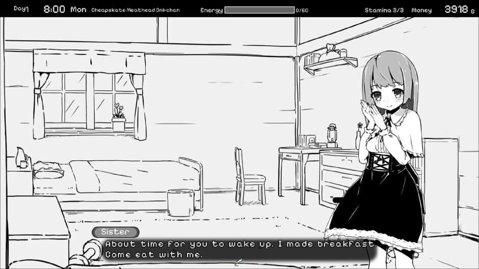 Скриншот 3 из Living With Sister: Monochrome Fantasy