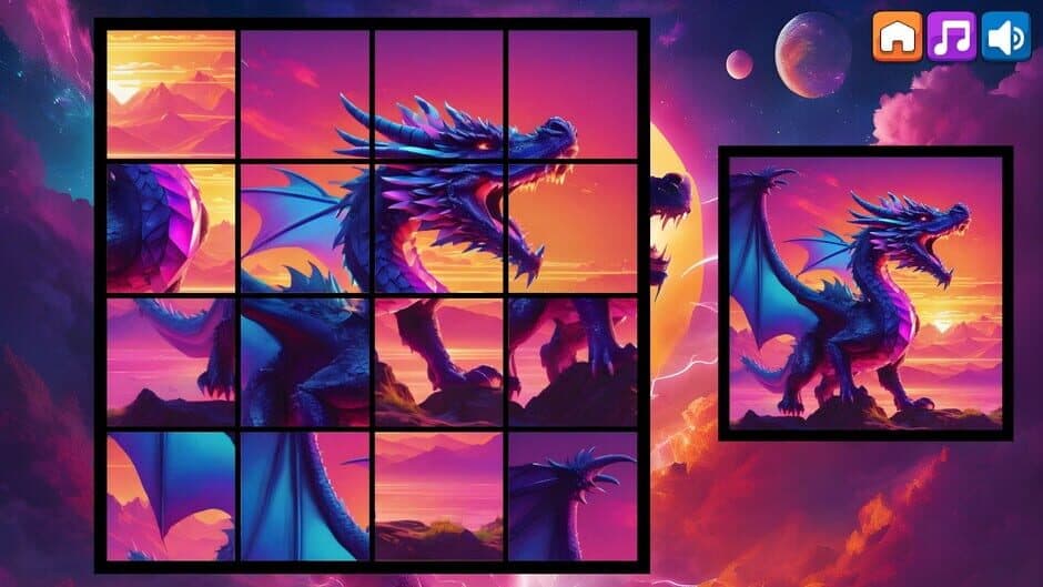 Скриншот 5 из OG Puzzlers: Synthwave Dragons
