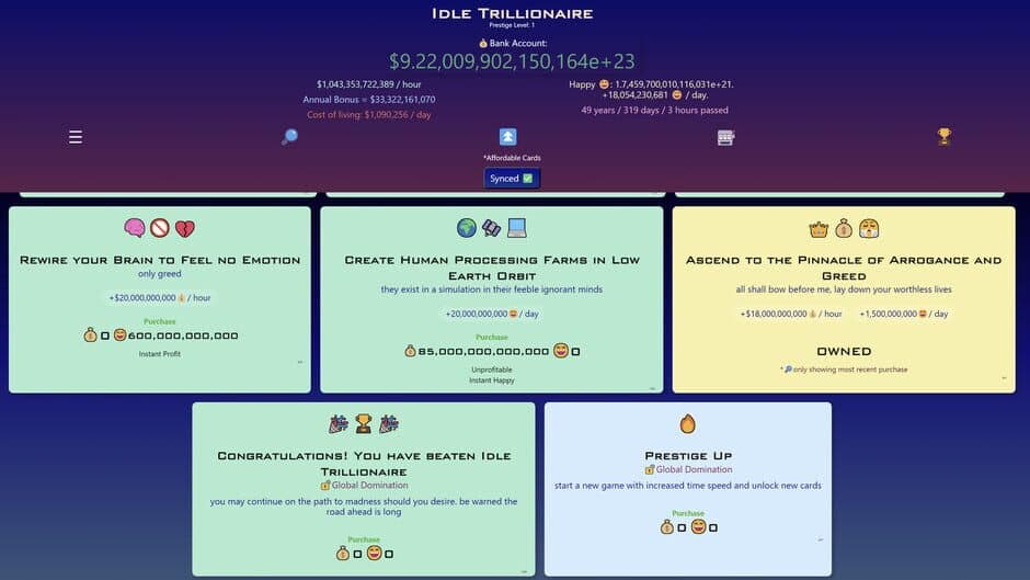 Скриншот 5 из Idle Trillionaire