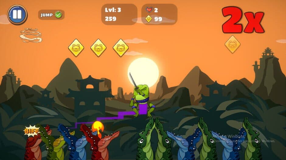 Скриншот 1 из Ninja Frogs