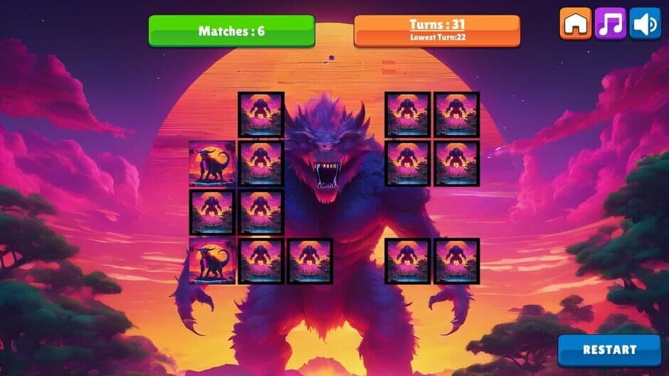 Скриншот 2 из OG Memory: Synthwave Monsters