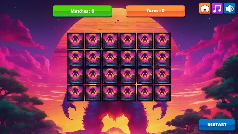 Скриншот 3 из OG Memory: Synthwave Monsters